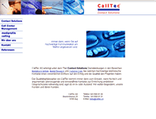 Tablet Screenshot of calltec.ch